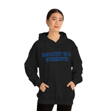 Load image into Gallery viewer, Empathy is a Strength (Blue) Hoodie
