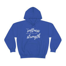Load image into Gallery viewer, Your Softness Does Not Limit Your Strength Hoodie

