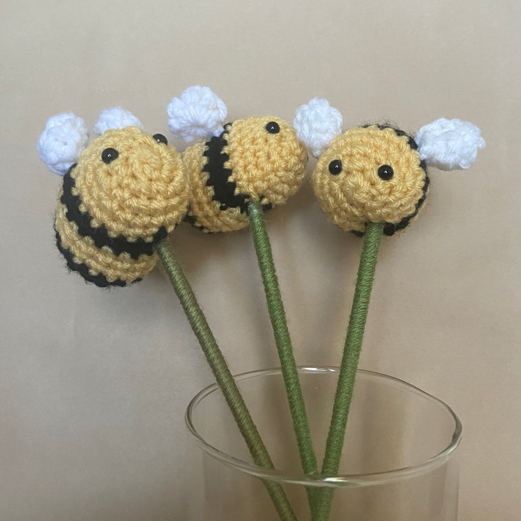 Forever Flowers- Crochet Bees