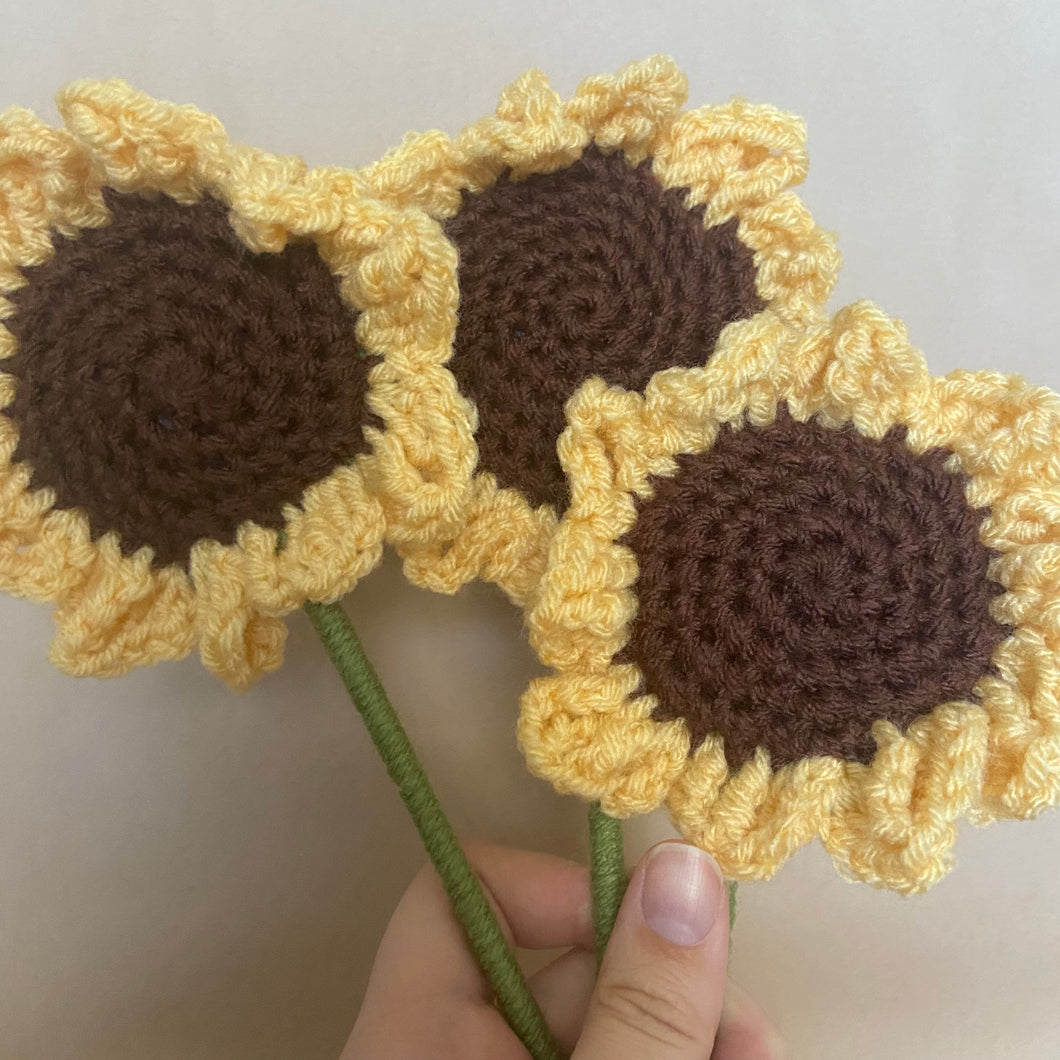 Forever Flowers- Crochet Sunflowers