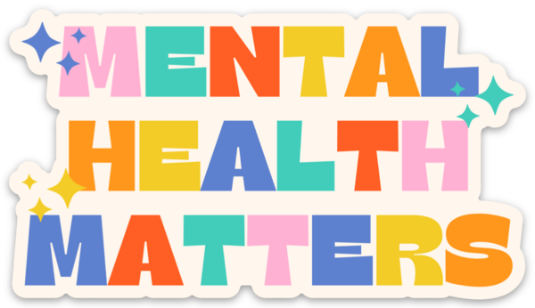 Mental Health Matters Colorful Sticker